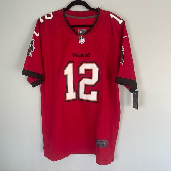 NWT NFL Apparel Tom Brady #12 Tampa Bay Buccaneers Men's Jersey Shirt Large Nike - Picture 2 of 10